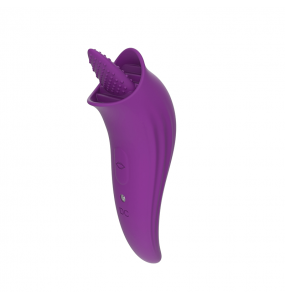 Licking Tongue Stimulator Vibrator (Chargeable - Purple)